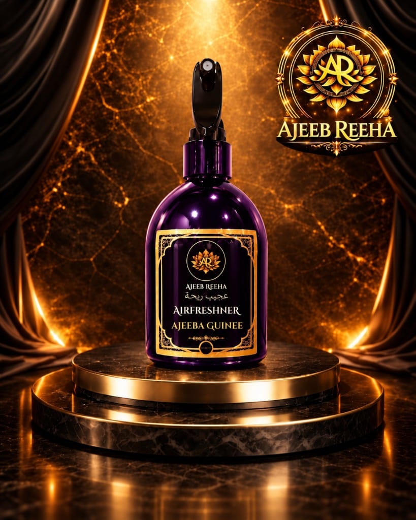 Air Freshener Ajeeba Guinee — flacon violet sur piédestal, 30 SAR