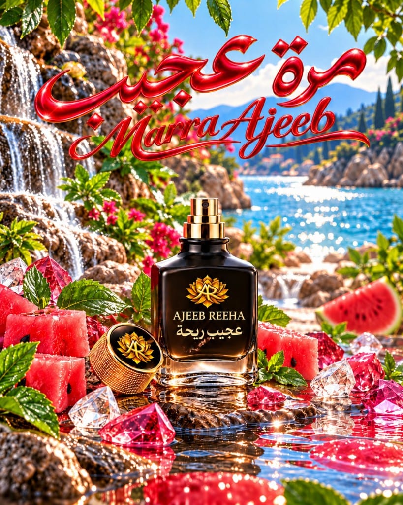 Marra Ajeeb au bord de la cascade — Intense Perfume Ajeeb Reeha